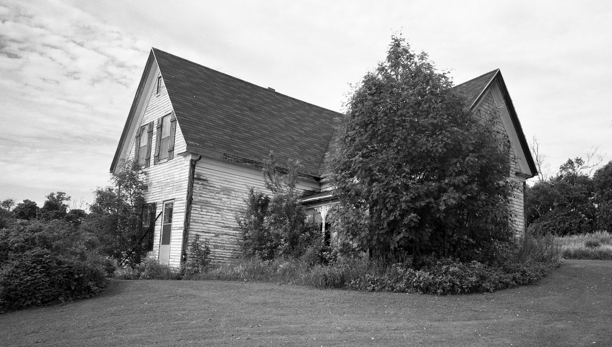 Falling Back to Earth on PEI.  At least they kept the lawn mowed. -LF