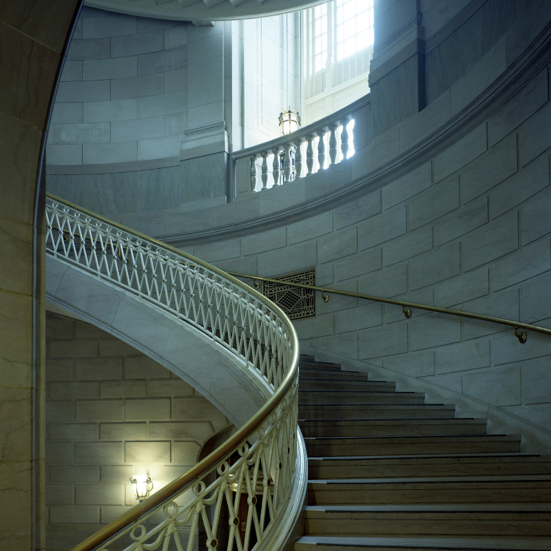 Hartford, CT City Hall on a quiet  Sunday morning. -LF