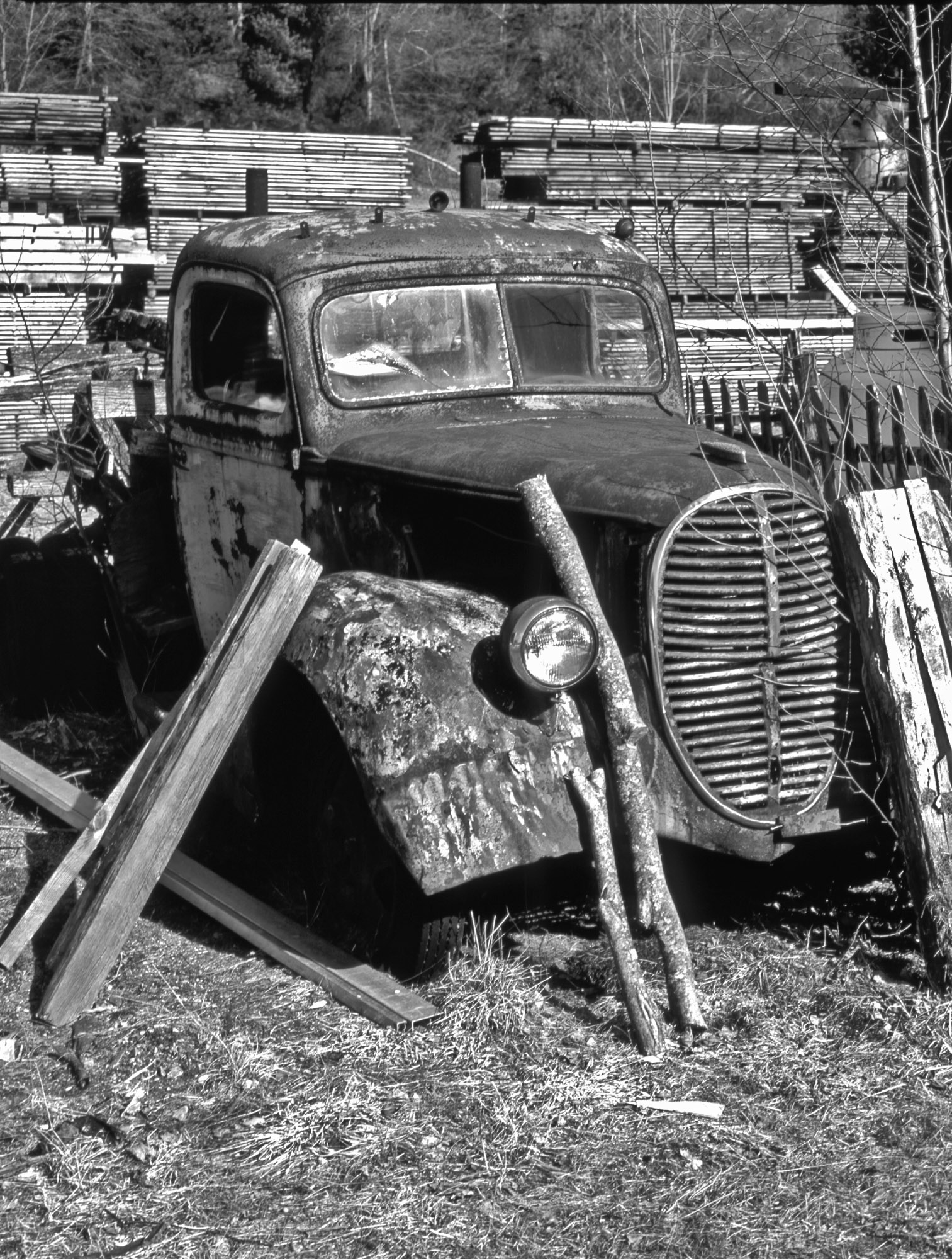 Shot of farm related equipment out in the Berkshires of Western Mass. - MF