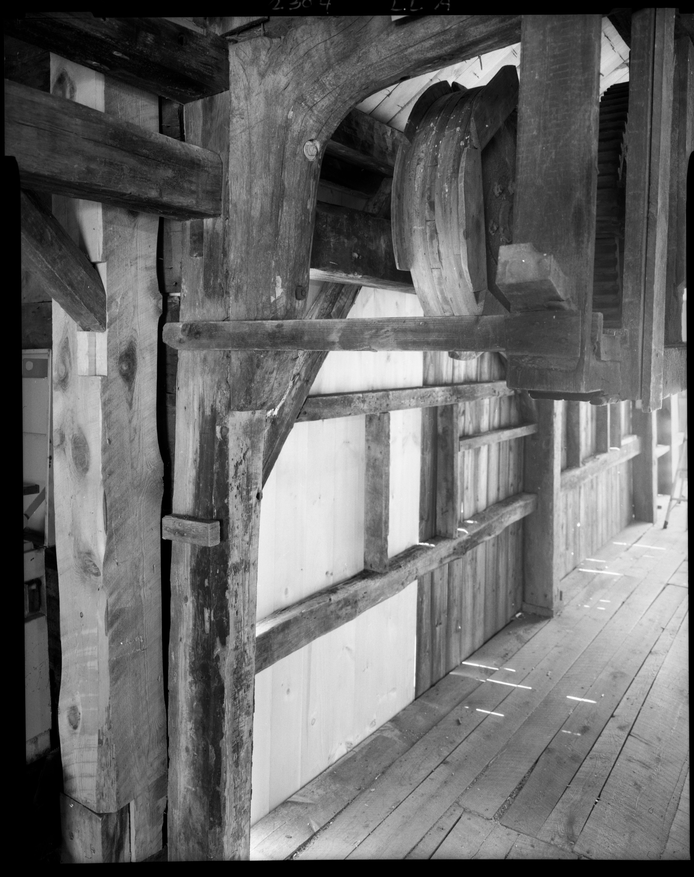 Machinery details from a historic water powered mill in Bristol, ME    LF
