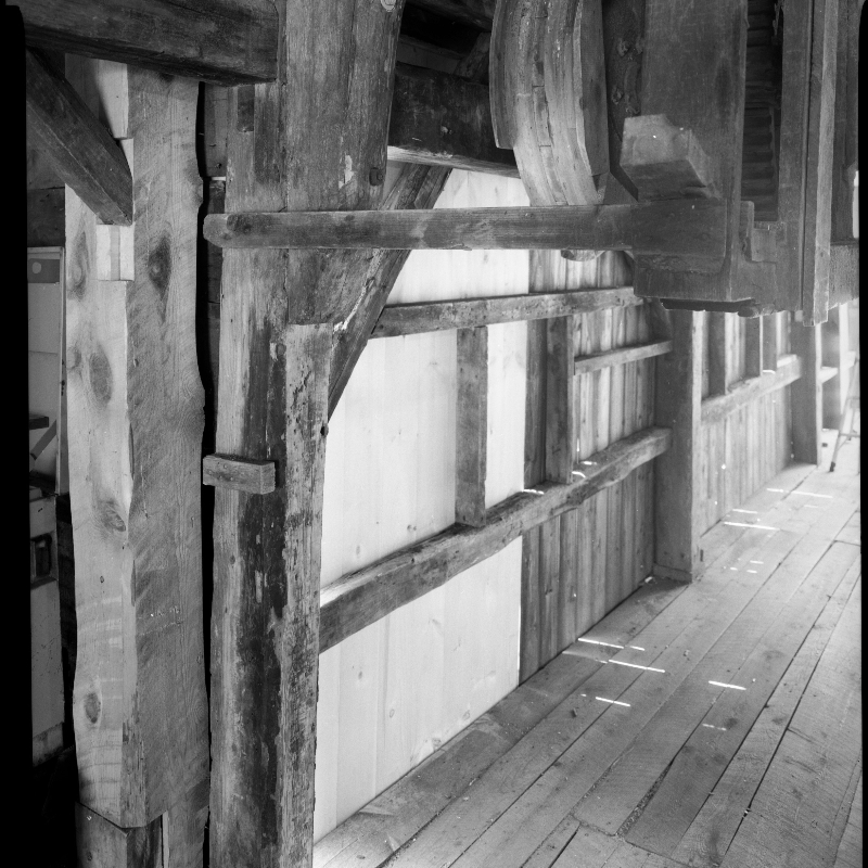 Machinery details from a historic water powered mill in Bristol, ME    LF