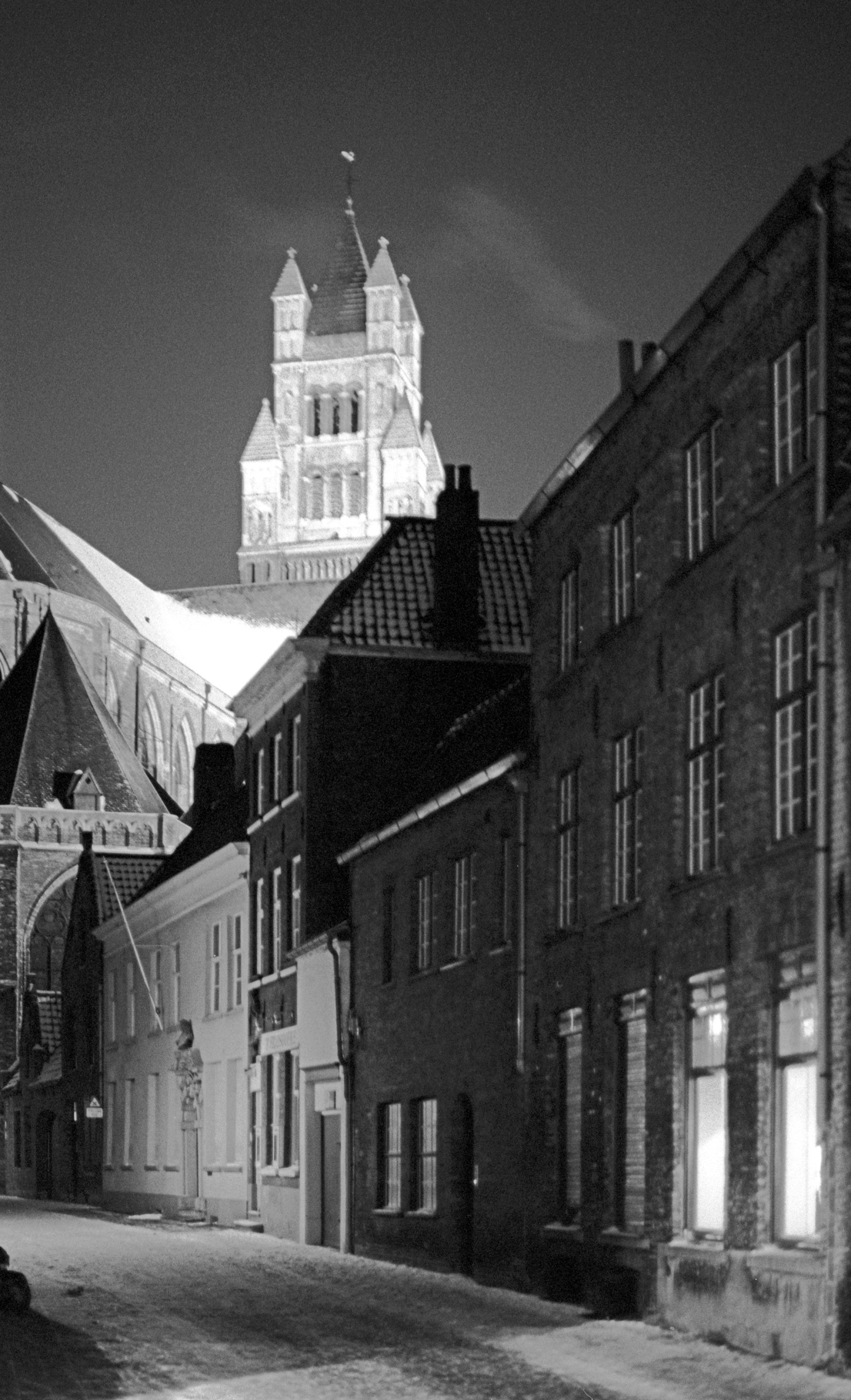 Night Scene in Brugge.  -MF